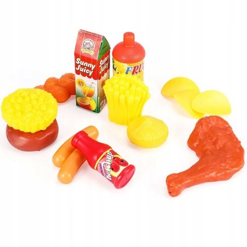 WARZYWA OWOCE PRODUKTY SPOŻYWCE DO KUCHNI DLA DZIECI PLASTIKOWE 120 el. na Arena.pl