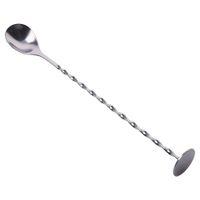 Łyżka barmańska do drinków i koktajli stalowa 28 cm