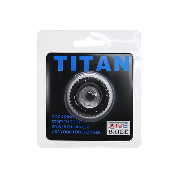 BAILE- TITAN Cocck Ring Black zdjęcie 6