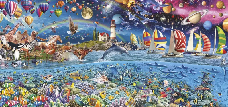 Puzzle 3000 elementów. Życie (panorama) zdjęcie 2