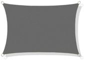 Żagiel przeciwsłoneczny wodoodporny ortalion 4x3 m szary
