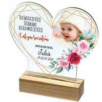 Serce na Dzień BABCI i DZIADKA prezent ze zdjęciem statuetka personalizacja