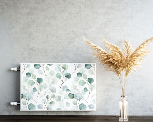 MAGNETYCZNA Maskownica Na Grzejnik Akwarelowe Liście 80cm x 60cm na Arena.pl