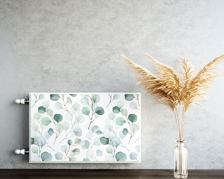 MAGNETYCZNA Maskownica Na Grzejnik Akwarelowe Liście 120cm x 60cm zdjęcie 5