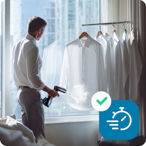 Parownica do ubrań 1500W Steamer parowy Żelazko parowe ZESTAW 32g/min na Arena.pl