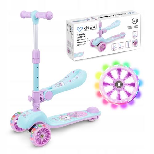 Hulajnoga balansowa 2w1 Kidwell Rimba jeździk LED na Arena.pl