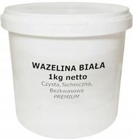Wazelina Techniczna Bezkwasowa Biała PREMIUM 1kg