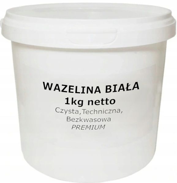 Wazelina Techniczna Bezkwasowa Biała PREMIUM 1kg zdjęcie 1