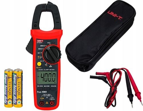 MULTIMETR MIERNIK CĘGOWY TESTER NAPIĘCIA PRĄDU LCD ZESTAW 400A UT203+ na Arena.pl