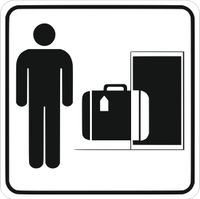 Tabliczka Grawerowana 10x10 cm znak piktogram Przechowalnia bagażu