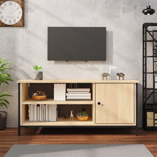 Szafka pod TV, dąb sonoma, 100x40x45 cm materiał drewnopochodny na Arena.pl