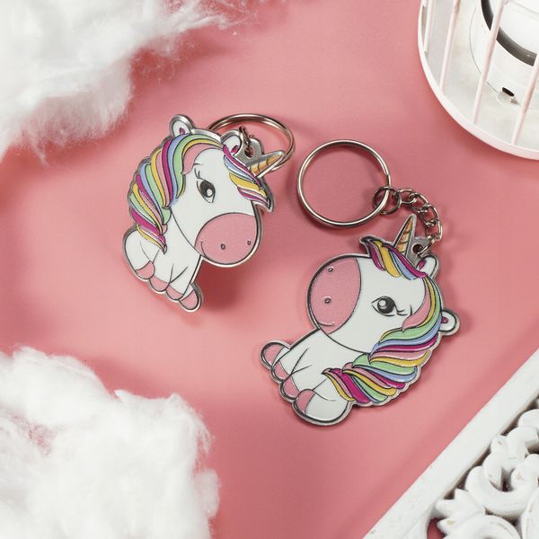 BRELOK ZAWIESZKA DO KLUCZY DZIEWCZYNKA JEDNOROŻEC zdjęcie 4