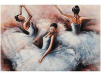 60X40CM OBRAZ KOBIETY TAŃCZĄCE BALET