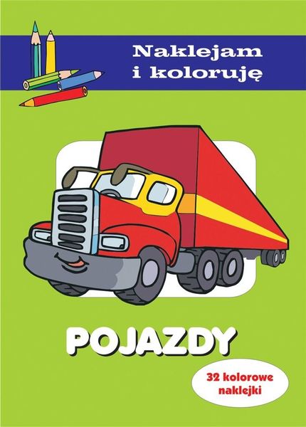 Pojazdy. Naklejam i koloruję zdjęcie 1