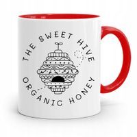 Kubek Czerwony Pszczelarza The Sweet Hive Prezent Z Nadrukiem Ze Zdjęciem