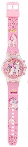 zegarek dziecięcy OBROTOWY dla dziewczynki UNICORN jednorożec MUSIC ŚWIATŁO na Arena.pl