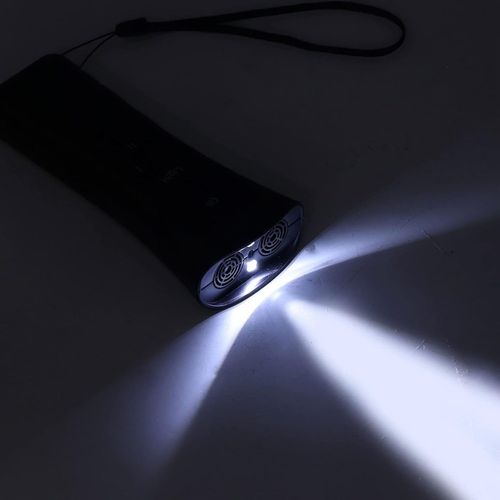 Ultradźwiękowy Odstraszacz Psów Treser Elektryczny z Latarką LED na Arena.pl