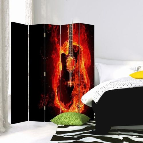Parawan pokojowy, Płonąca gitara 180x170 na Arena.pl