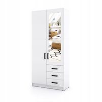 Szafa Sigma B1 1L3SZ z lustrem 90 cm - biała