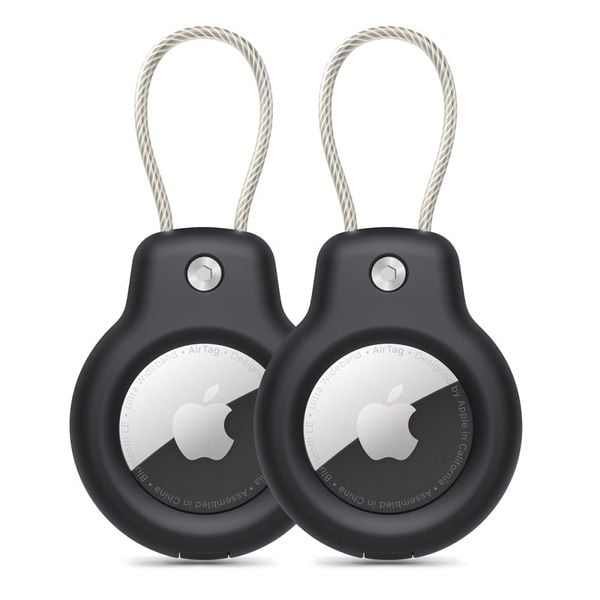 TECH-PROTECT ROUGH VEIN 2-PACK APPLE AIRTAG BLACK zdjęcie 1