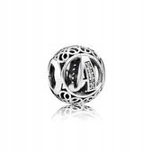 Charms Zawieszka Charms Literka A Koralik Trusky