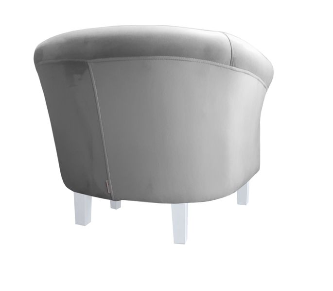 Fotel Milo nogi białe szary MG17 zdjęcie 4