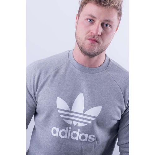 adidas TREFOIL CREW MEDIUM GREY HEATHER S na Arena.pl