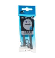 Śruba 8x80mm metryczny skok gwintu 2 szt. łeb okrągły fra