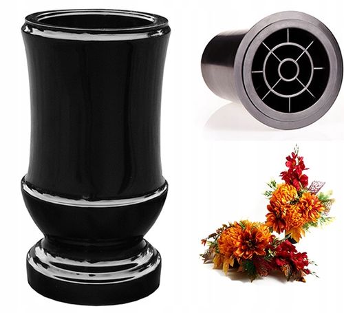 WAZON NAGROBNY - WAZON NA NAGROBEK+ WKŁAD Z KRATKĄ na Arena.pl