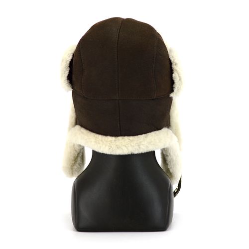 Czapka Czołgisty, zimowa czapka z owczej skóry 59 cm na Arena.pl