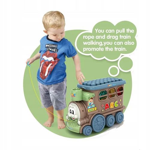 MIĘKKIE KLOCKI SENSORYCZNE SORTER ZESTAW POCIĄG AUTKO Z KLOCKAMI MATADI na Arena.pl