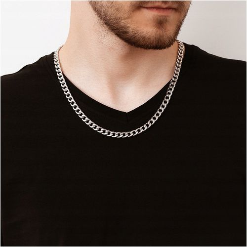 Łańcuszek stal chirurgiczna męski naszyjnik splot pancerka 55cm BLINGART na Arena.pl