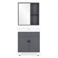 ZESTAW MEBLI ŁAZIENKOWYCH PVC MODERNHOME CICHY DOMYK UMYWALKA