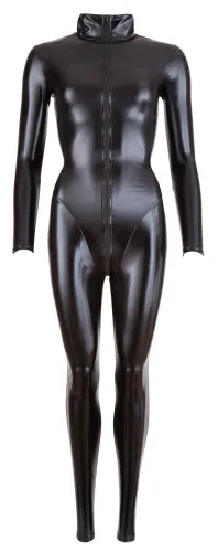 cottelli party kombinezon matowy z kołnierzem czarny m elastyczny na Arena.pl