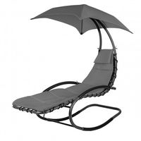 LEŻANKA OGRODOWA MULTIGARDEN SZARA WODOODPORNA BUJAJĄCA