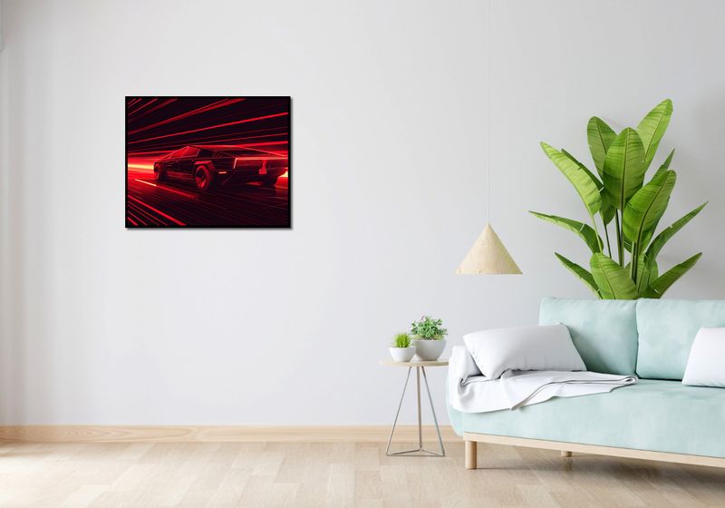 Plakat 76x60,5cm Prędkość w Czerwonym Neonie zdjęcie 4