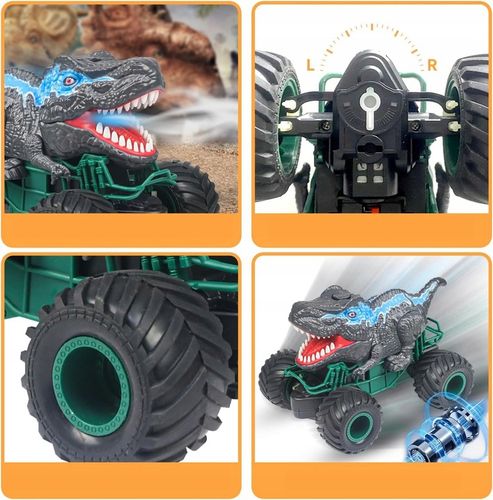 ZDALNIE STEROWANY SAMOCHÓD RC, SAMOCHÓD RC CAR MONSTER TRUCK DINOZAURY na Arena.pl