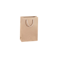 Torba papierowa , 18 x 8 x 26 cm, 20 szt. Kraftlux eko beżowa AWIH