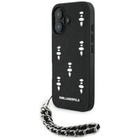 etui karl lagerfeld saffiano crystals    w/chain do iphone 16 czarny