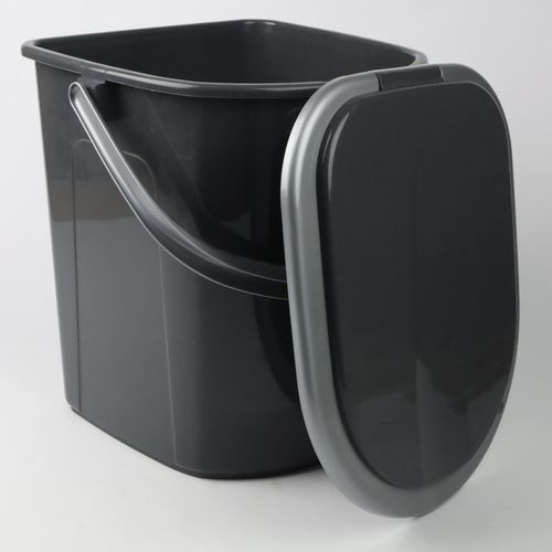 WIADRO WC MOBILNA TOALETA TURYSTYCZNA SZARA 22L Z POKRYWĄ I UCHWYTEM PODRÓŻ na Arena.pl