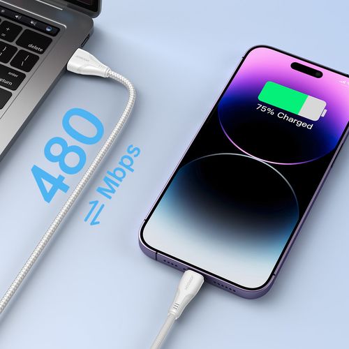 przewód kabel iphone surpass series usb - lightning 2.4 3m biały na Arena.pl