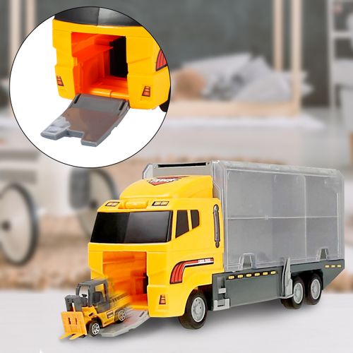 Ciężarówka Z Samochodami Pojazdami Auta 7 El. na Arena.pl