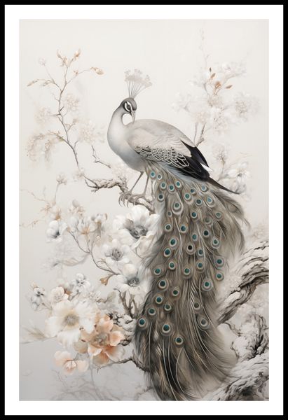 Plakat 53x81cm Pawia Gracja zdjęcie 3