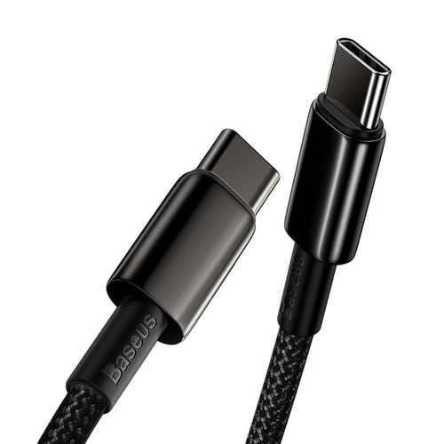 kabel usb-c do usb-c baseus tungsten gold, 100w,  2m (czarny) na Arena.pl