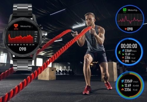 SMARTWATCH Zegarek MESKI ROZMOWY 466x466 PLATNOSC ZEGARKIEM NFC na Arena.pl