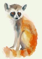 Plakat 20,5x28,4cm Lemurek