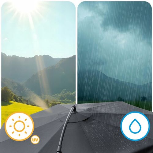 Parasol ogrodowy duży składany z wysięgnikiem pokrowiec 8 segmentów Ø 350cm na Arena.pl