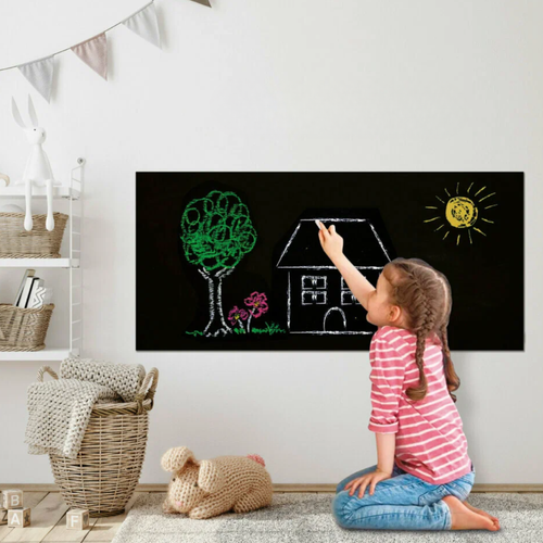 Tablica suchościeralna samoprzylepna kredowa duża dla dzieci 45x200 kredax5 na Arena.pl