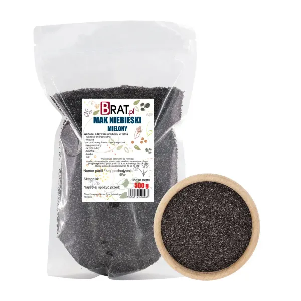 Mak niebieski mielony 500g zdjęcie 1