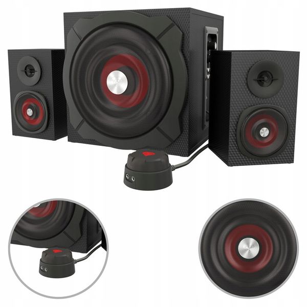 Głośniki 2.1 60W PC Komputerowe GENESIS Helium 600 Pilot zdjęcie 1